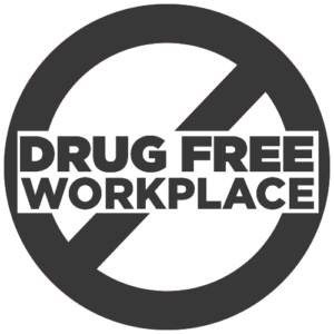 graphic logo for the drug free workplace